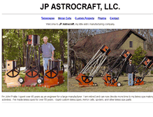 Tablet Screenshot of jpastrocraft.com